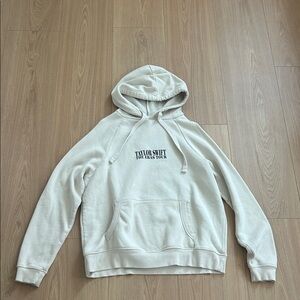 Cream Hoodie with Front Pocket